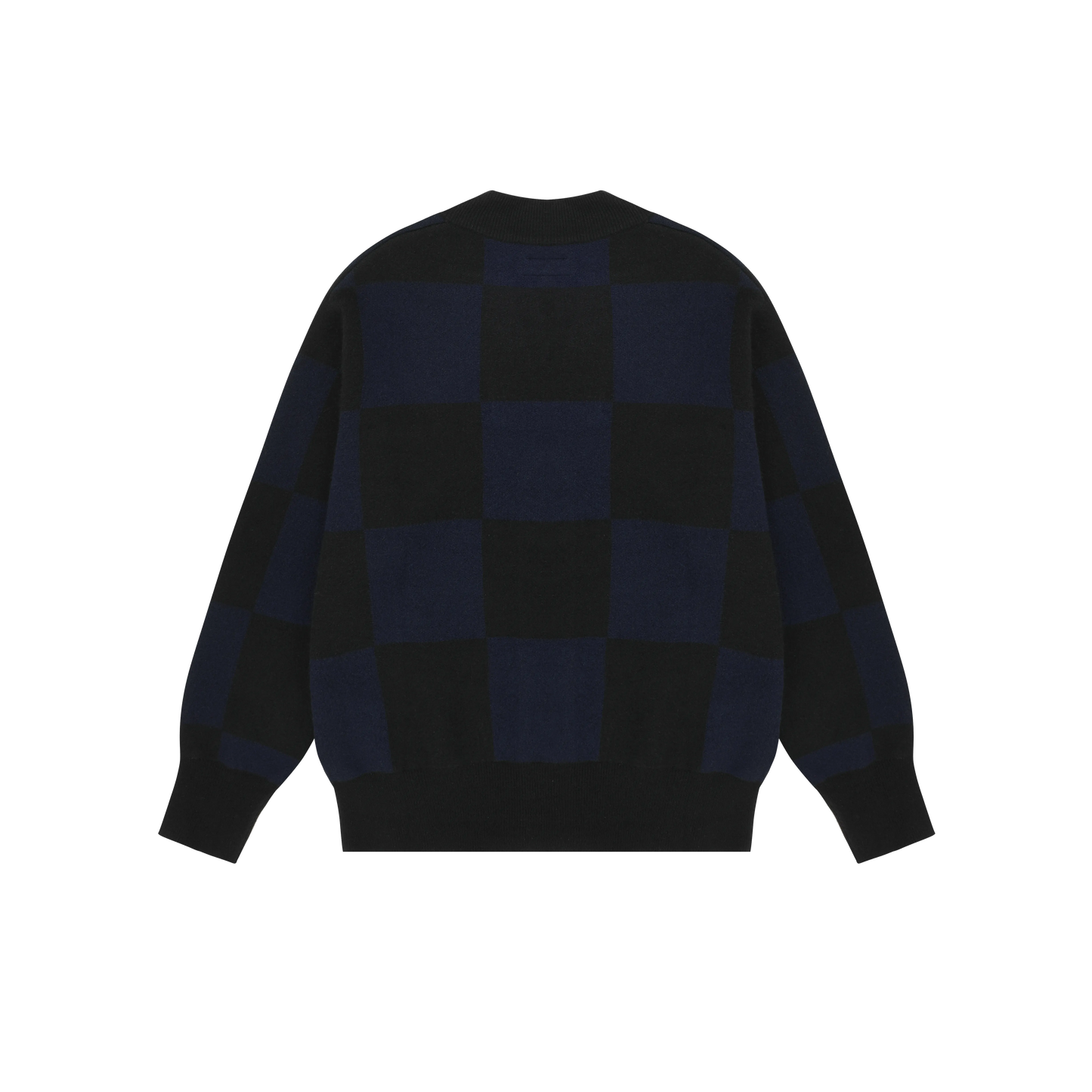 CASHMERE CHECKER CARDIGAN