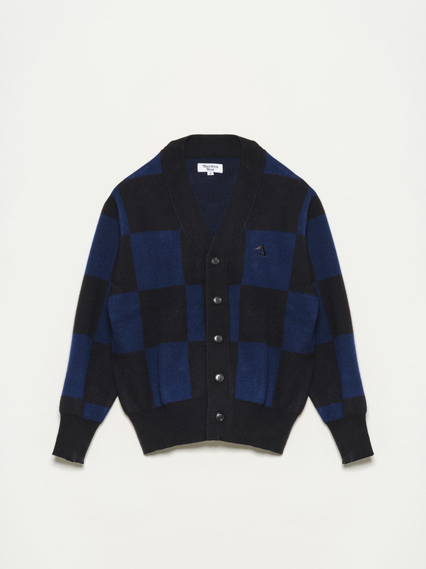Cashmere Checker Cardigan
