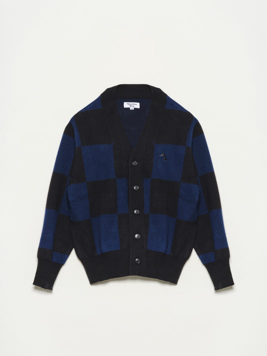Cashmere Checker Cardigan