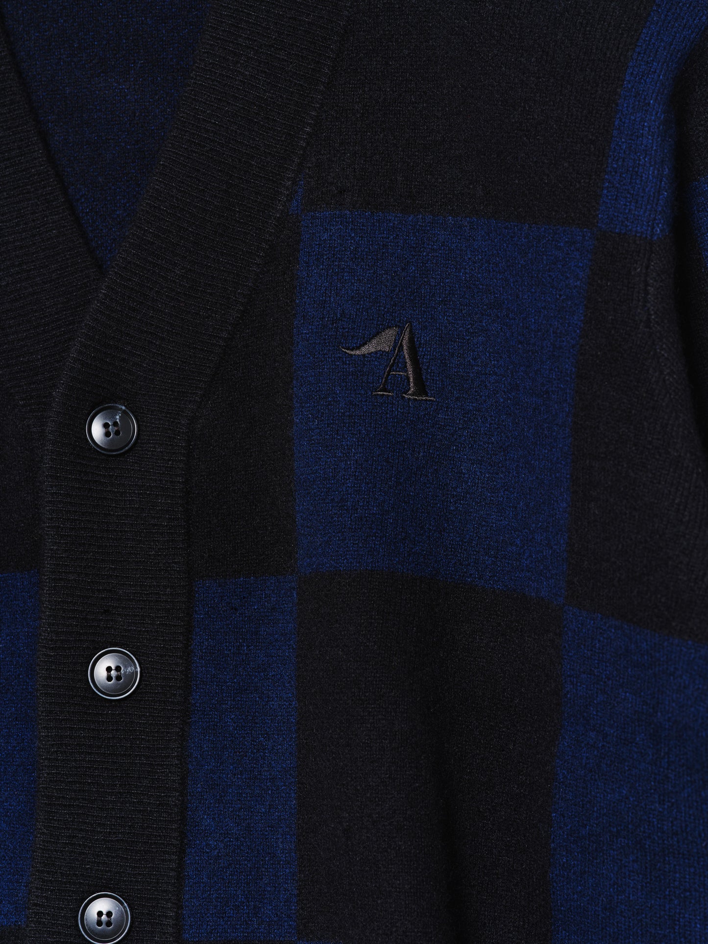 Cashmere Checker Cardigan